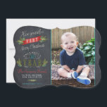 Festiva Tarjeta fotográfica navideña Vintage Chalkboard<br><div class="desc">¡Esta elegante tarjeta fotográfica es para deleitar a sus destinatarios! Card dice "Ten una Feliz Navidad y un feliz Año Nuevo" Diseño de Sweet Pea Cards. Ver otros diseños únicos y hermosos en mi tienda Zazzle! http://www.zazzle.com/sweetpeacards</div>