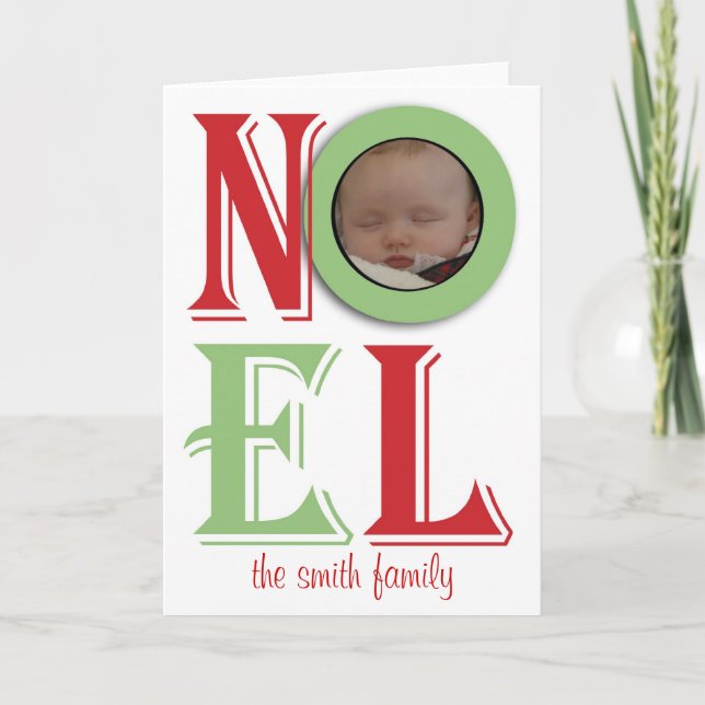 Festiva Tarjeta fotográfica Noel (Anverso)