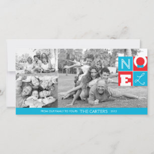 Festiva Tarjeta fotográfica NOEL Holiday 4x8