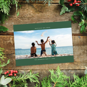 Festiva Tarjeta fotográfica Panorámica minimalista de vaca