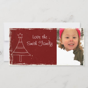 Festiva Tarjeta fotográfica para navidades