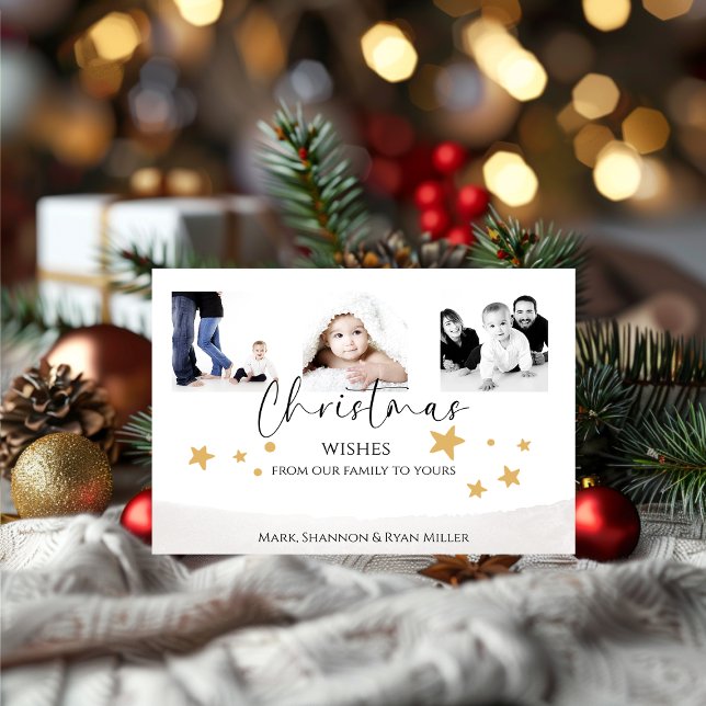 Festiva Tarjeta fotográfica para navidades con deseo de fa (Subido por el creador)