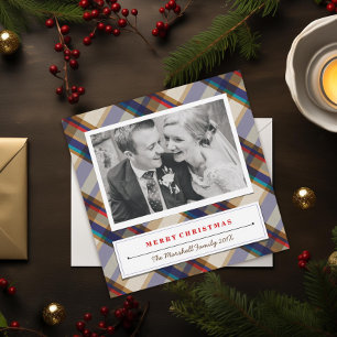 Festiva Tarjeta fotográfica para Navidades festivos