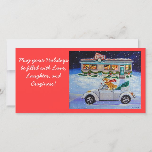 Festiva Tarjeta fotográfica Pembroke Welsh Corgi (Anverso)