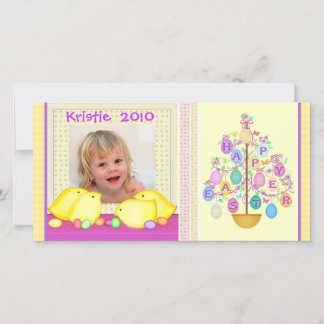 Festiva Tarjeta fotográfica personalizada de Pascua