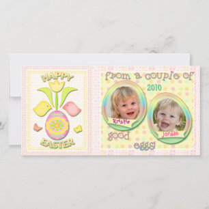 Festiva Tarjeta fotográfica personalizada de Pascua