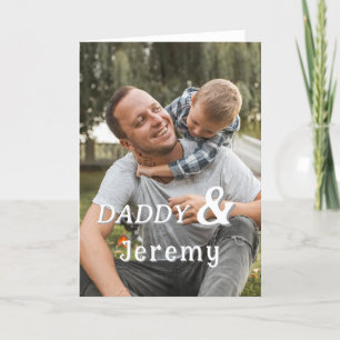 Festiva Tarjeta fotográfica personalizada para el día del 