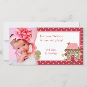 Festiva Tarjeta fotográfica personalizada para Navidades d
