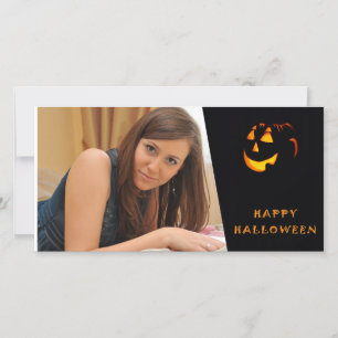 Festiva Tarjeta fotográfica Personalizado de Halloween