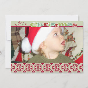 Festiva Tarjeta fotográfica Personalizado de Navidades