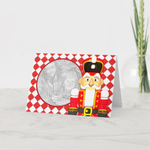 Festiva Tarjeta fotográfica personalizado NutCracker Solda