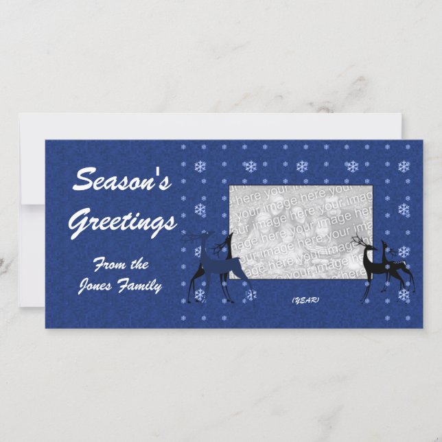 Festiva Tarjeta fotográfica - Renos (Anverso)