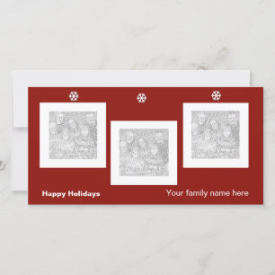 Festiva Tarjeta fotográfica Sassy Snowflake