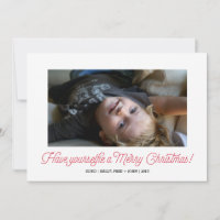 Tarjeta fotográfica Selfie Holiday
