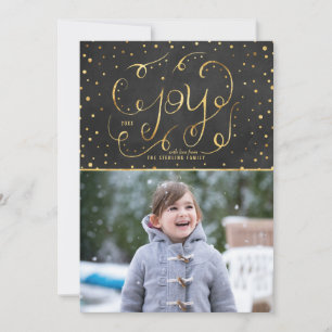 Festiva Tarjeta fotográfica Shining Joy Holiday
