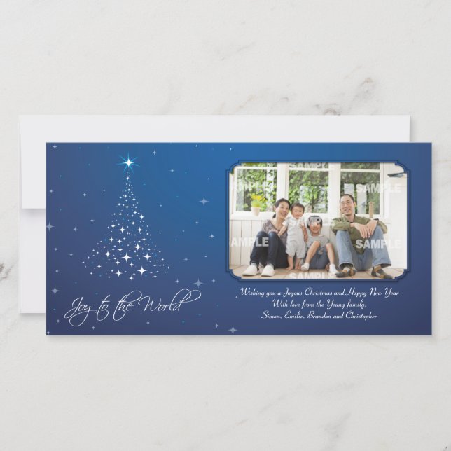 Festiva Tarjeta fotográfica Sparkly Joy (Anverso)