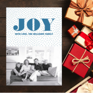 Festiva Tarjeta fotográfica Starter Joy Holiday   Azul