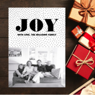 Festiva Tarjeta fotográfica Starter Joy Holiday   Negro
