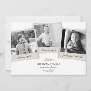 Festiva Tarjeta fotográfica Vintage Family Collage