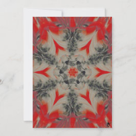 Festiva Tarjeta geométrica de Carpintero de Vientre Rojo