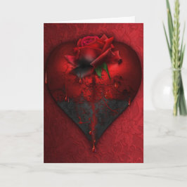 Festiva Tarjeta gótica del día de San Valentín