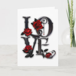 Festiva Tarjeta gótica del día de San Valentín