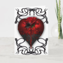 Festiva Tarjeta gótica del día de San Valentín