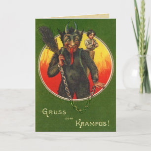 Festiva Tarjeta Gruss Vom Krampus Yule