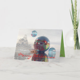 Festiva Tarjeta Guay Scifi con Baudios flotantes