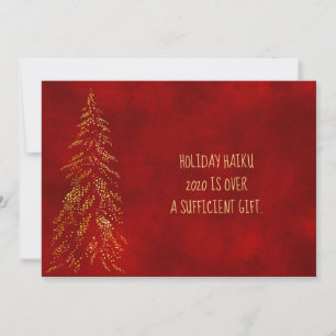 Festiva TARJETA HAIKU PERSONALIZADA 2020 Graciosa tarjeta