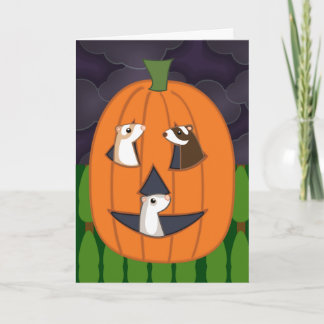 Festiva Tarjeta Halloweasel