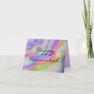 Festiva Tarjeta Hannukah Candle Colours