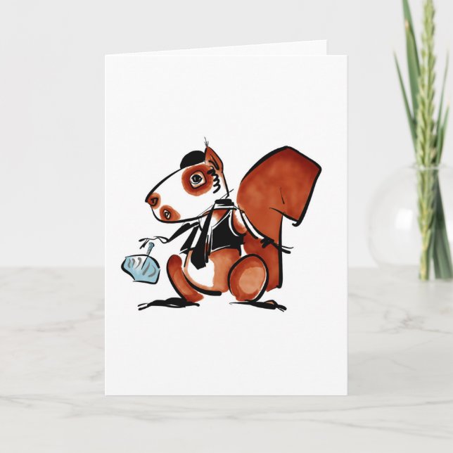 Festiva Tarjeta Hanukkah (Anverso)