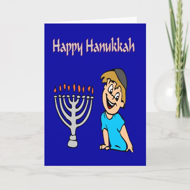 Festiva Tarjeta Hanukkah (Anverso)