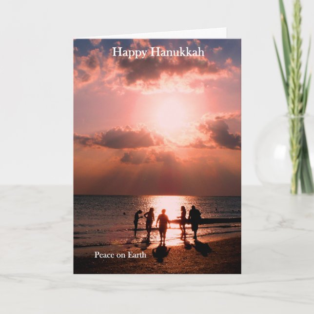 Festiva Tarjeta Hanukkah #1 (Anverso)