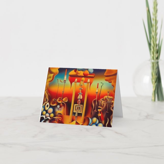 Festiva Tarjeta Hanukkah 3 (Anverso)