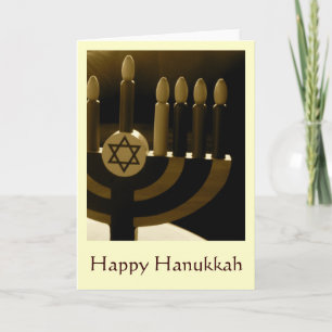 Festiva Tarjeta Hanukkah Menorah