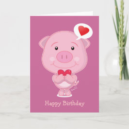 Festiva Tarjeta HBD Cerdo