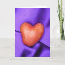 Festiva tarjeta HEART POTATO