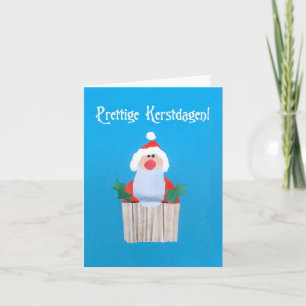 Festiva Tarjeta holandesa de 'pastelito de Navidades con S