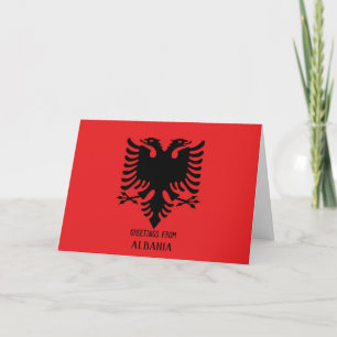 Festiva Tarjeta horizontal de personalizable de bandera al