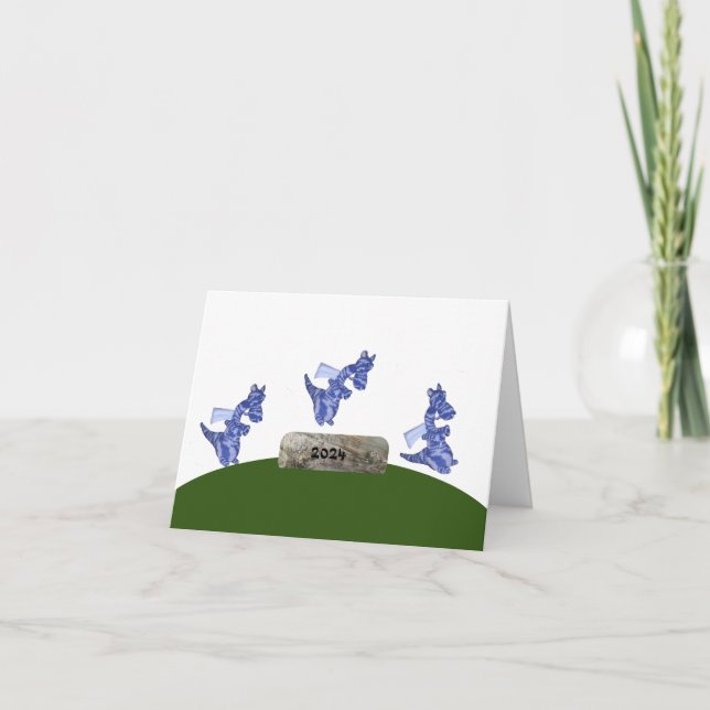 Festiva Tarjeta - Humor de año bisiesto 2024 (Anverso)