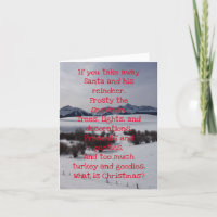 Tarjeta humorística para Navidades del Evangelio