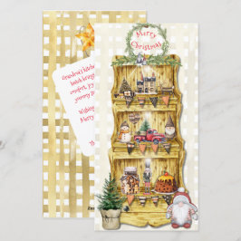 Festiva Tarjeta hutch de cocina de granjas para Navidades 