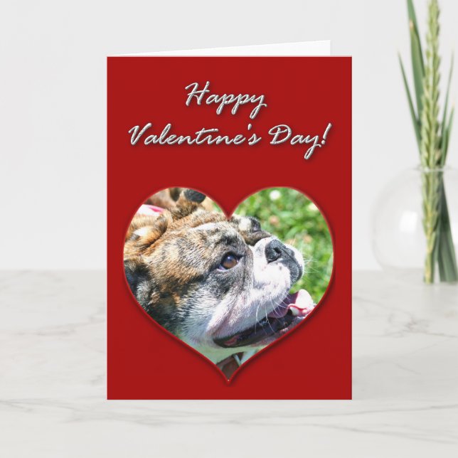 Festiva Tarjeta inglesa del día de San Valentín del (Anverso)