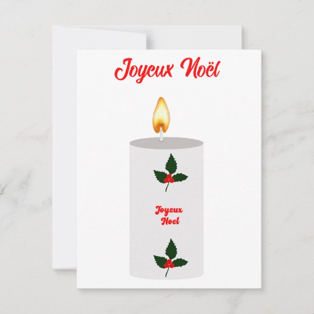 Festiva Tarjeta Joyeux Noël (Anverso)