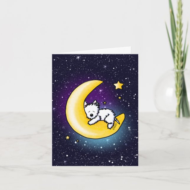 Festiva Tarjeta KiniArt Westie Terrier (Anverso)