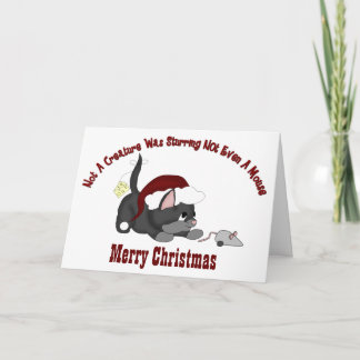 Festiva Tarjeta Kitten #6 para navidades