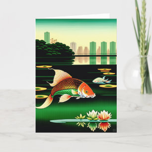 Festiva Tarjeta Koi Pond de Singapur