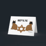 Festiva Tarjeta kosher de Kats<br><div class="desc">PRLimages es una división de pinturas de Raquel Lowry.</div>